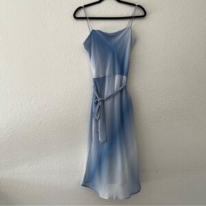 Vintage Y2K 579 5.7.9 Blue Ombré Striped Sleeveless Slip Dress - Juniors Medium